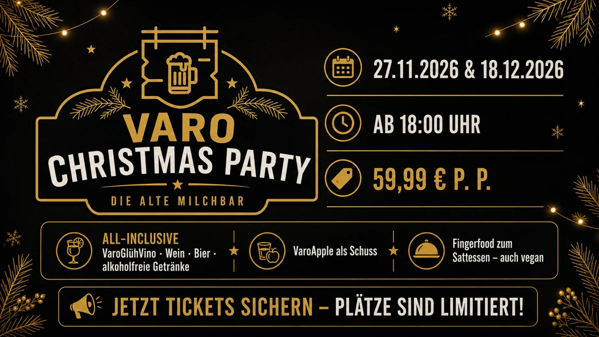 VARO Christmas Party – Die Erste – Veranstaltungsplakat